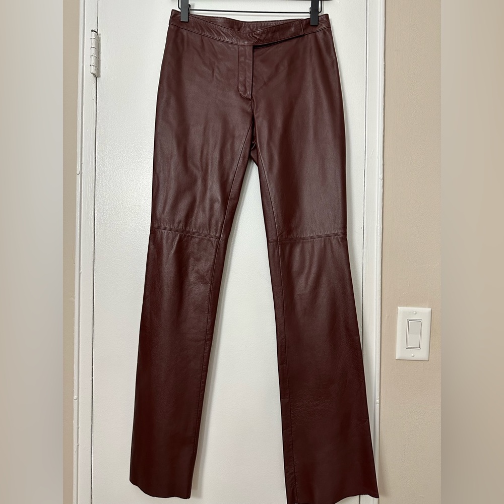 Laundry Genuine leather pants